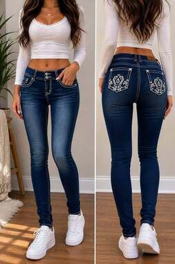 Wallflower Luscious Curvy Fit Jeans Size 1 Embellished Pockets